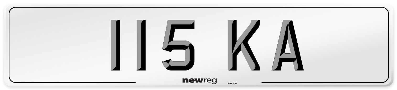 115 KA Number Plate from New Reg